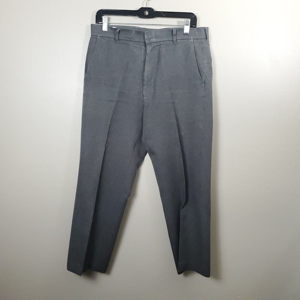 Levi's Pants Adult Men's 32/32 Black Action Slacks Business Casual Hook & Eye